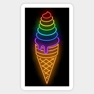 Ice Cream Colorful , LGBTQ , Gay Pride , Bisexual , Lesbian ,Transgender Sticker